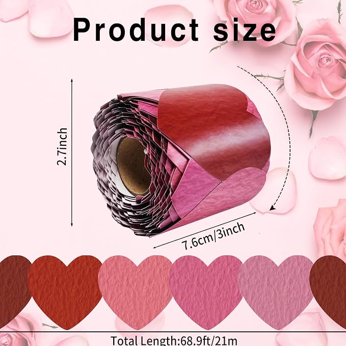 69 Feet Bulletin Board Borders Valentine's Day Rolled Border Trim - Image 2