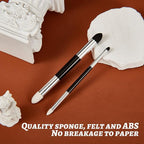 Kosiz 2 Pcs Blending Sponge Pen Double Headed Rub and Buff Washable Sketch - Image 6