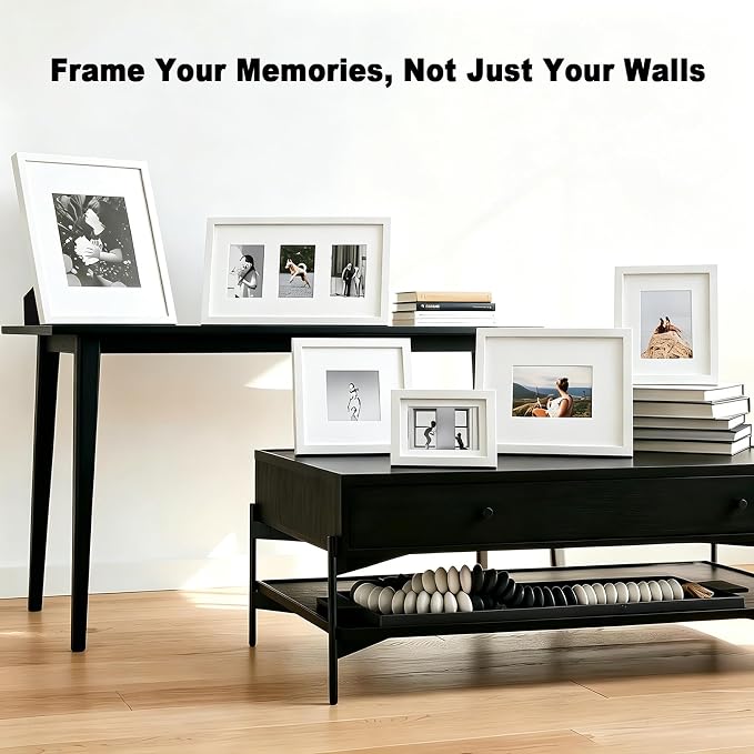 RPJC 8x10 inch Picture Frames Made of Solid Wood High Definition Glass - Image 3