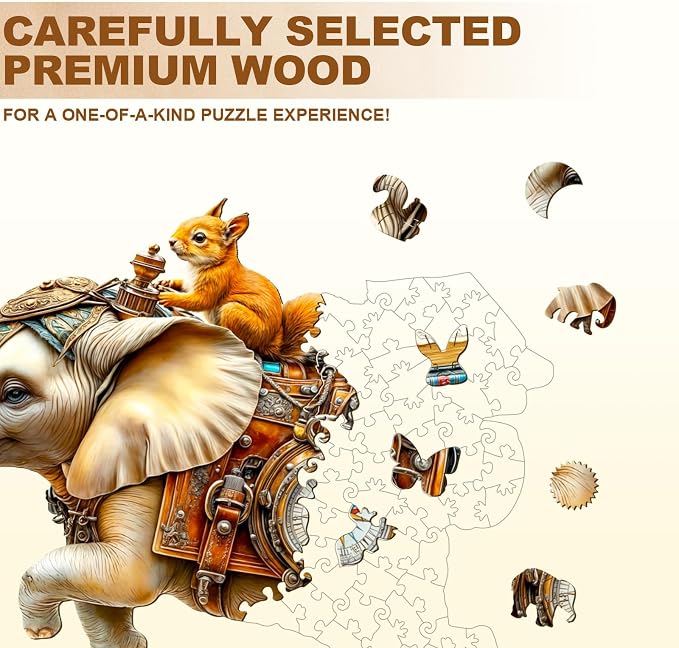 Adventurous Elephant Puzzles Adults Gifts - Image 3