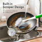 Amazer Dish Brush with Handle, 2 Pack Kitchen Scrub Brushes with Built-in - Image 3