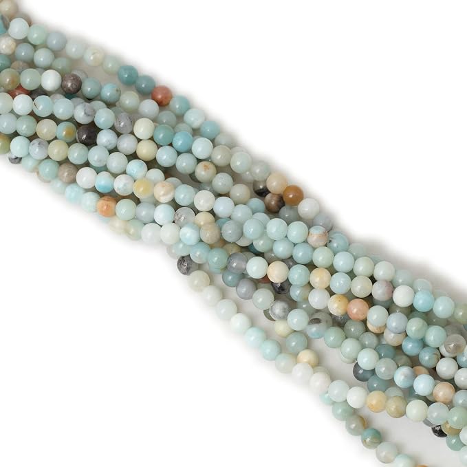 60PCS 6mm Natural Mix Color Amazonite Gemstone Round Loose Beads Stone Beads - Image 4