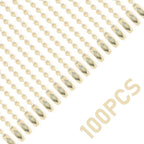 Lemonkey 100Pcs Ball Beads Chains Bulk, Cream Meta Keychains Ringsl, 4 Inch Dog - Image 5