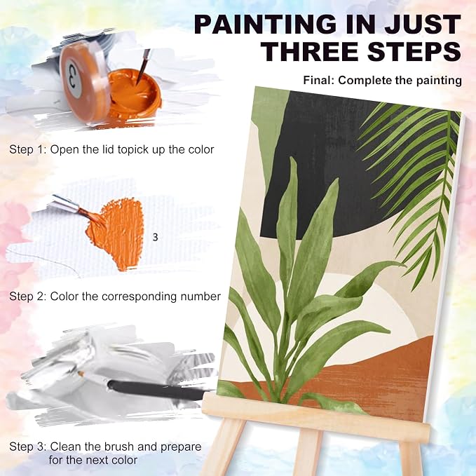 4 Pack Framed Paint by Numbers Kit - Image 6
