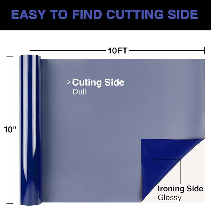 TORC Blue Puff 3D HTV Vinyl Heat Transfer, Team Apparel | Easy Cut & Weed | - Image 3