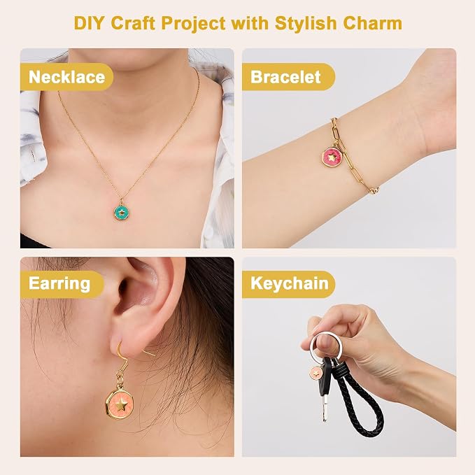 UMAOKANG 8PCS Jewelry Making Charms Bulk - Image 7
