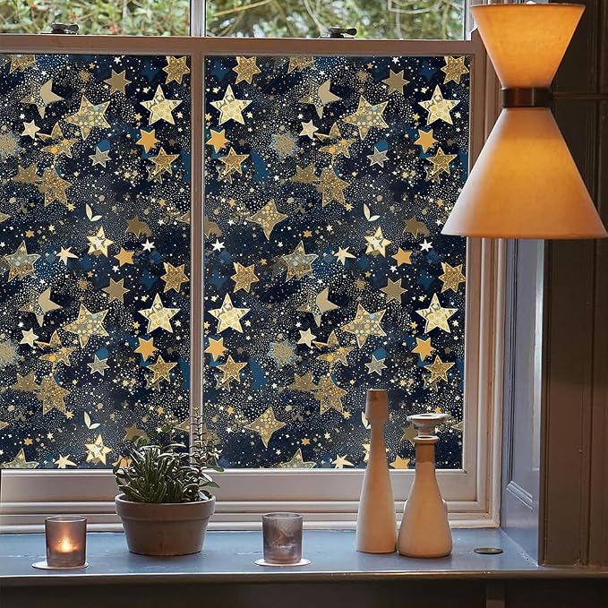 Creative Glitter Star 16“x118 Window Films Decorative Window Privacy Film - Image 3