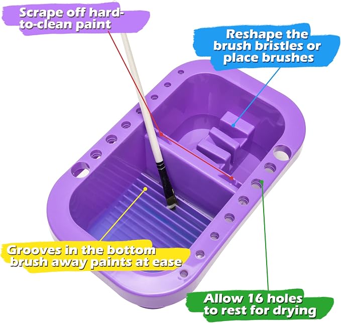 MyLifeUNIT Paint Brush Cleaner, Paint Brush Holder and Organizers - Image 2