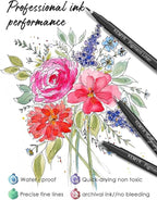KEMYR 4 Micro Fine liner Drawing Art Pens Calligraphy Pens: 0.5mm Size Black - Image 3