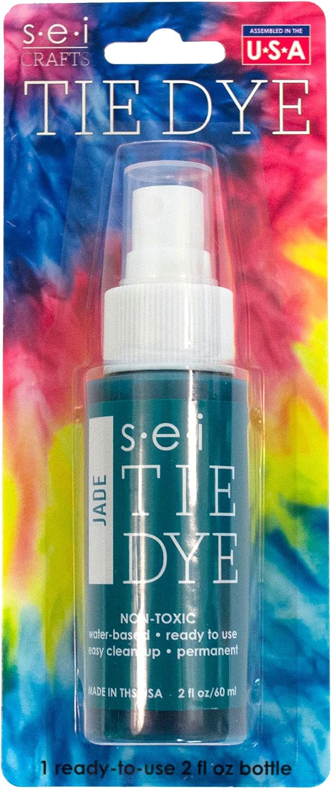 S.E.I. Jade Tie Dye Spray Bottle: 2oz. Non Toxic Fabric Dye Spray, DIY - Image 4