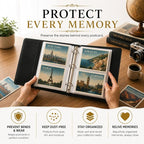 Elegant Postcard Album Book for Collecting, Sleeves Included, Post Card Album - Image 5