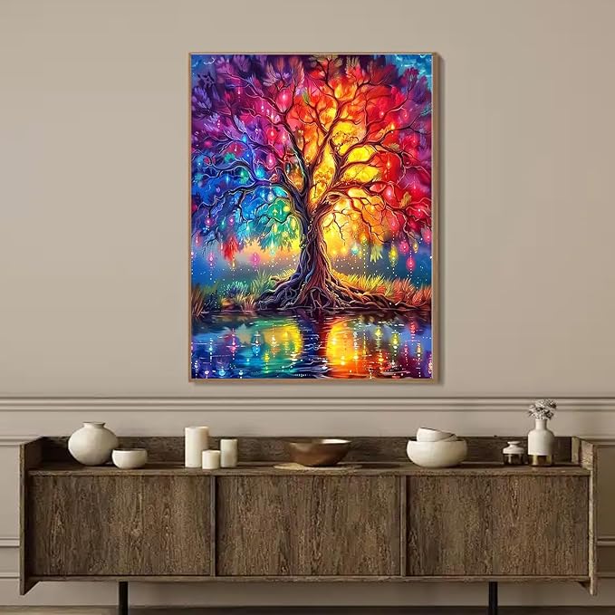 WUDWL Diamond Art Kits for Adults Beginner, Tree of Life DIY Modern Diamond - Image 5