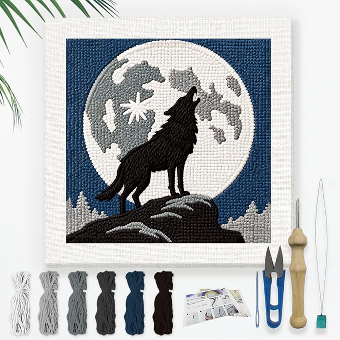 Doodlream Howling Wolf Needle Kit by Doodlream