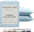 Karissa Mae Cooling Bamboo Viscose Queen Size Pillowcase Set | 100% FSC by KARISSAMAE