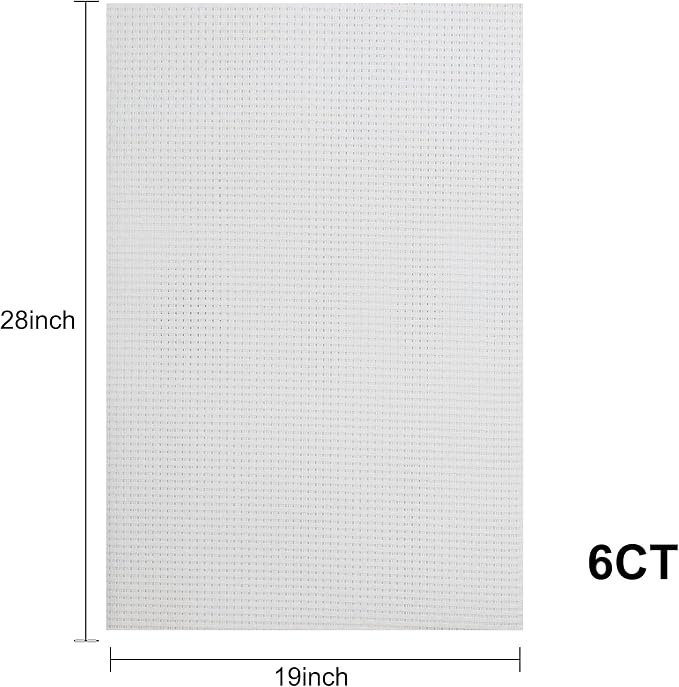 Aida Cloth 6 Count Cross Stitch Fabric, 19×28inch | Allows Easy Needle Threading - Image 2