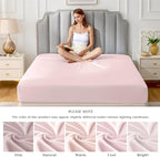 FreshCulture Pure Cotton Fitted Sheets Full Size, 300 Thread Count Percale - Image 7