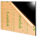 15 x 15 Black Acrylic Sheet 1/4 inch Thick 6mm Black Plexiglass Sheet, DIY by Lesnlok