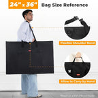 Nicpro Light Weight Art Portfolio Bag, 24 x 36 Inches Waterproof Art Portfolio - Image 3