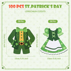 FOBSME 100 Pcs St. Patrick's Day Leprechaun Cutouts 5.91 Inch St. Patrick's Day - Image 2