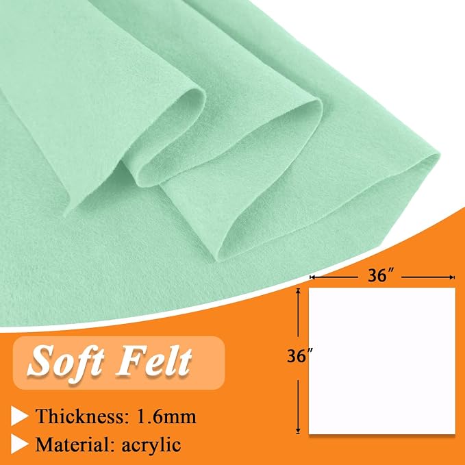 IONTACH 36" X 36" Soft Felt Fabric 1.6mm Thick | Felt Sheets - Image 3