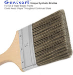Double Thick Chip Paint Brush, 6 Pack, 3 inch / 75mm Stain Brushes - Image 2