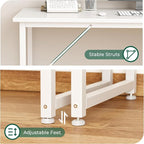 Huuger Computer Desk, 48 Inch Office Desk, Gaming Desk - Image 8