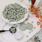300 Pcs Wax Seal Beads, Sage Green Sealing Wax Beads, Refilling Octagon Wax - Image 3