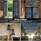 16“x118 Glitter Gold Blue Creative Art Window Films Decorative Window Privacy - Image 5
