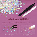 1500PCS 6mm Resin Jelly Rhinestones in Bulk, Bedazzling Flatback Crystals - Image 7