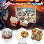 8 Pack Diamond Art Coasters, Highland Cow Diamond Painting Coasters Kits | Cow - Image 7