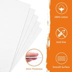 FIXWAL Canvas Boards for Painting 10 Pack, - Image 3
