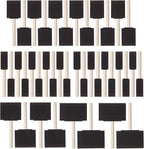 Bates- Foam Paint Brushes, 40 Pack Wooden Handle | Sponge Brushes by BatesChoice