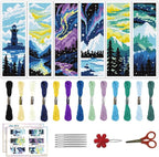 ACRNIGHEET 6PCS Cross Stitch Bookmark Kit by ACRNIGHEET