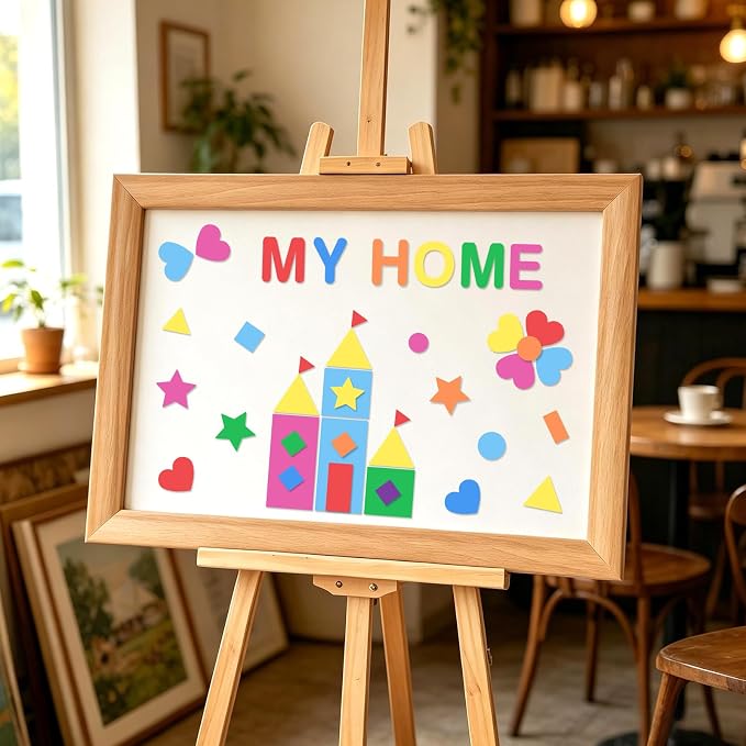 1490Pcs Foam Stickers for Crafts 8Colors Self Adhesive Foam Letter Shape - Image 6