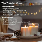 MAQIHAN 100 Wood Wicks for Candles Making - Image 5