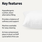 Amazon Basics Long Body Pillow for All Position Sleepers, 20 x 54 inches - Image 2