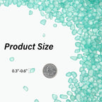 QEQEKAKA Sea Glass Stones for Crafts About 1LB Glass Pebbles Gemstones Bulk for - Image 5