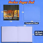 Halobios Square Sketchbook for Drawing, 120 lb/200 GSM Mixed Media Sketchbook - Image 7