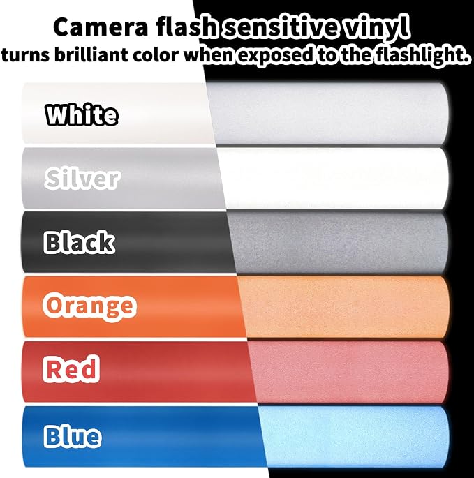 TECKWRAP Silver Reflective Chrome Adhesive Vinyl Flashlight Sensitive Vinyl - Image 9