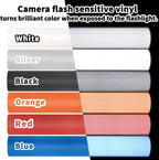 TECKWRAP Silver Reflective Chrome Adhesive Vinyl Flashlight Sensitive Vinyl - Image 9