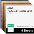 Cricut Textured Metallic Permanent Vinyl 6ft Luxe Sampler by Unknown