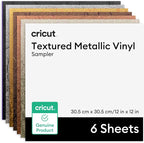 Cricut Textured Metallic Permanent Vinyl 6ft Luxe Sampler by Unknown