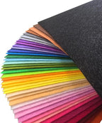 Felt Fabric Sheet 8"x12" DIY Hand Sewn Patches on Fabrics, Various Colored - Image 2