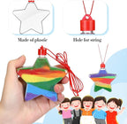 Yinkin 50 Pcs Sand Art Bottle Necklaces DIY Sand Art Craft Kit - Image 3