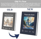 Watercolor Sketchbook 10"x12", 32 Sheets Water Color Paper, 140lb/300gsm - Image 8