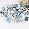 1.1lb Irregular Crystal Mosaic Tiles, Small Mosaic Tile DIY Hobbies Children by BTMIEY