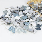 1.1lb Irregular Crystal Mosaic Tiles, Small Mosaic Tile DIY Hobbies Children by BTMIEY