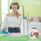 Medium Weight 11.6" x 50 yd White Fusible Interfacing - Image 8