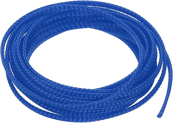 uxcell PET Expandable Sleeving 10ft 1/8" Blue Cable Management Sleeve Cord by uxcell