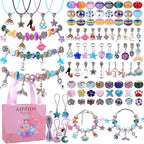 AIPRIDY Charm Bracelet Making Kit, Unicorn Mermaid Crafts Gifts Set Can - Image 8